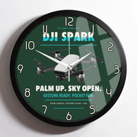 Thumbnail for DJI Spark design on dark green framed wall clock