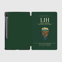 Thumbnail for Līhuʻe Airport (LIH) design on dark green samsung tablet tablet case