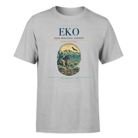 Thumbnail for Elko Regional Airport (EKO) T-Shirt single-side front print in Light Gray | elko-regional-airport-eko-double-side-t-shirt