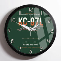Thumbnail for KC-97L STRATOFREIGHTER design on dark green framed wall clock