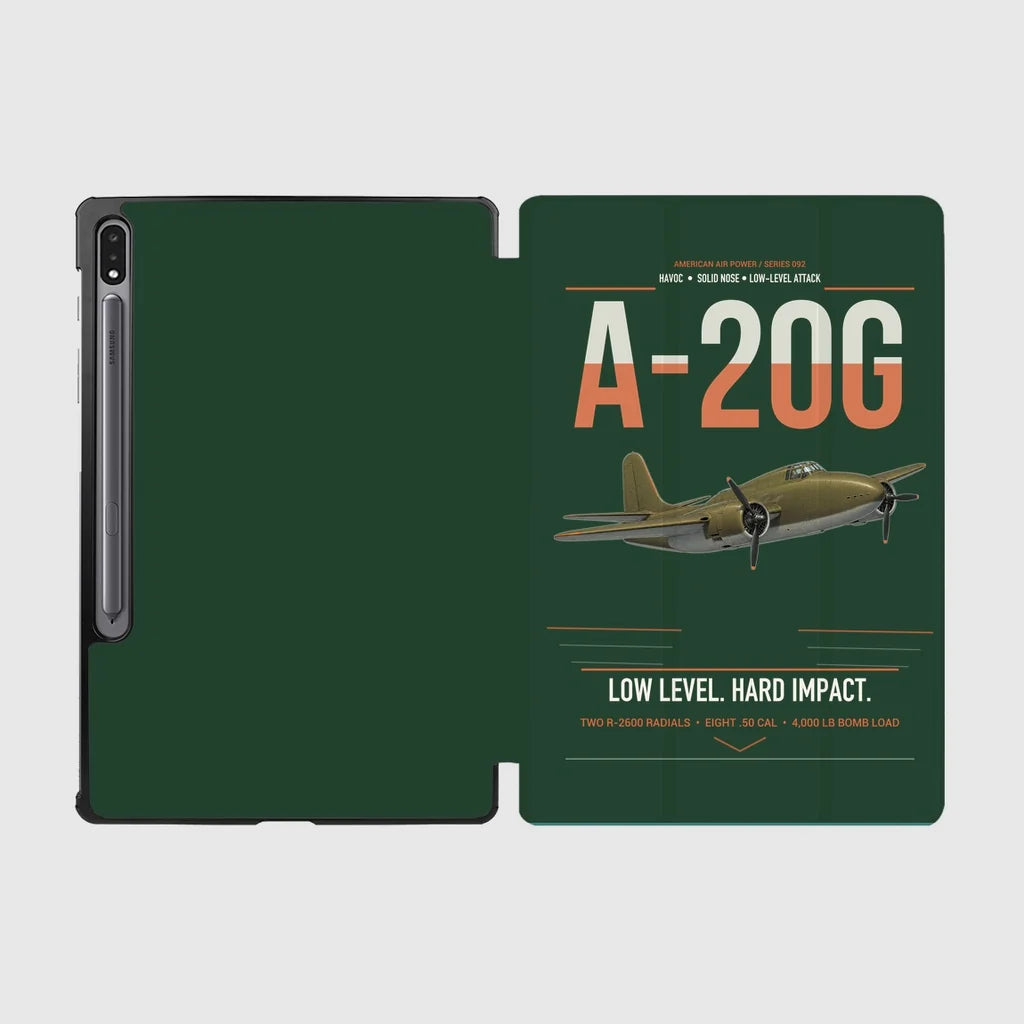 A-20G Havoc design on dark green samsung tablet tablet case