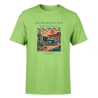 Thumbnail for VINTAGE G4151 - The Desert Mail Stop - Premium T-Shirt design on lightgreen premium t shirt