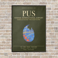Thumbnail for Gimhae International Airport Busan PUS - Canvas Framed - Green Army