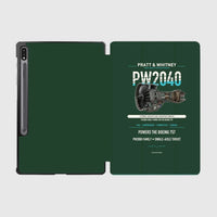 Thumbnail for PW2040 design on dark green samsung tablet tablet case