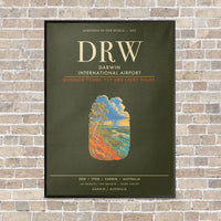 Thumbnail for Darwin International Airport DRW - Canvas Framed - Green Army