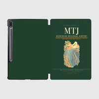 Thumbnail for Montrose Regional Airport (MTJ) design on dark green samsung tablet tablet case
