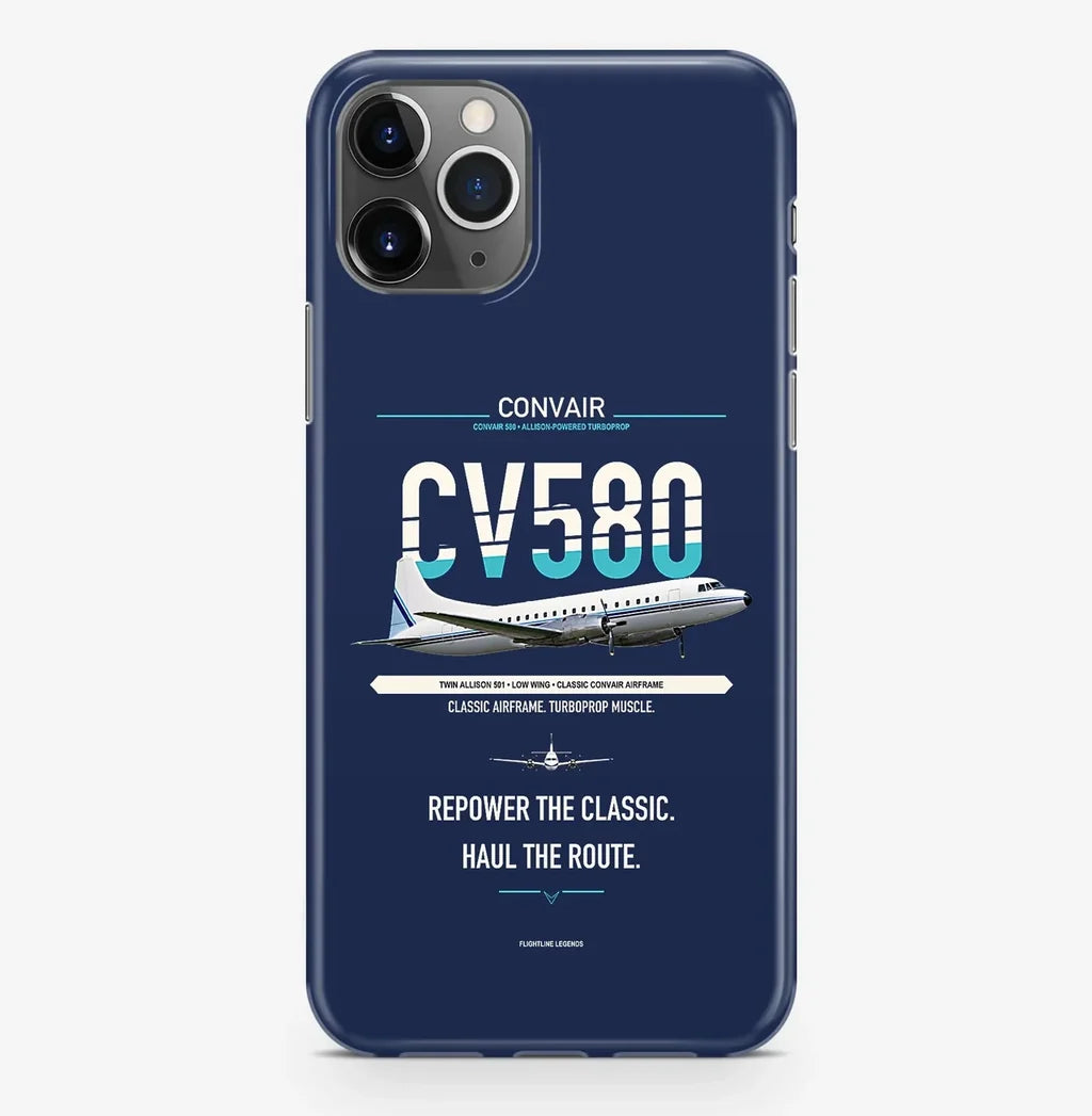 Convair 580 Case ProMax design on navy blue iphone case promax