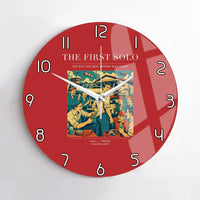 Thumbnail for VINTAGE G4144 - The First Solo - Designed Wall Clocks design on red no-frame
