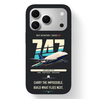 Thumbnail for Boeing 747-400 Dreamlifter design on black magsafe iphone case
