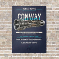 Thumbnail for CONWAY vertical canvas print - no frame - navy blue background