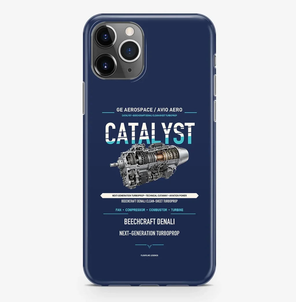 CATALYST Case ProMax design on navy blue iphone case promax