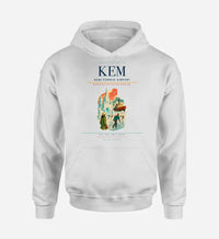 Thumbnail for Kemi-Tornio Airport (KEM) design on white hoodie single-side print