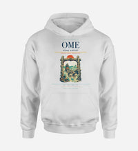 Thumbnail for Nome Airport (OME) design on white hoodie single-side print