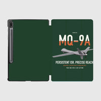 Thumbnail for MQ-9A Reaper design on dark green samsung tablet tablet case