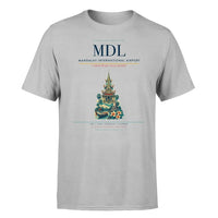 Thumbnail for Mandalay International Airport (MDL) T-Shirt single-side front print in Light Gray | mandalay-international-airport-mdl-double-side-t-shirt