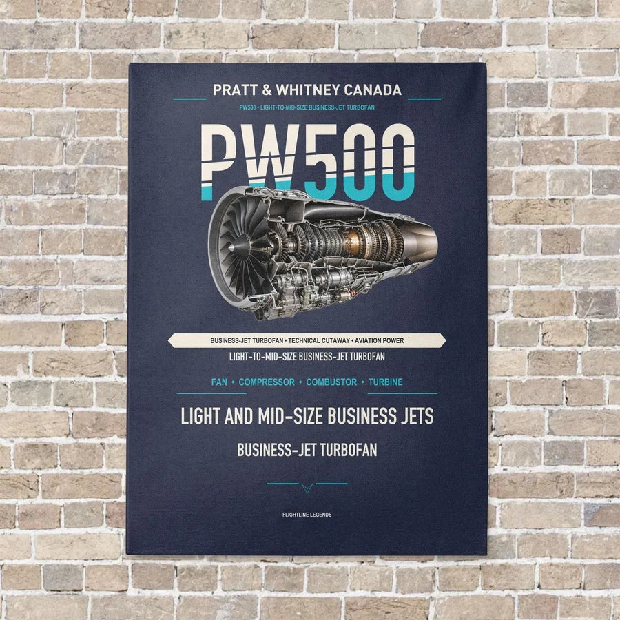 PW500 vertical canvas print - no frame - navy blue background