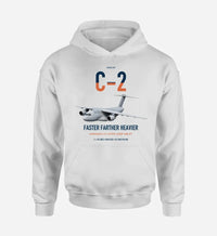 Thumbnail for Kawasaki C-2 design on white double-side hoodie, single-side print