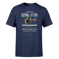 Thumbnail for GE90-115B design on navy blue single side