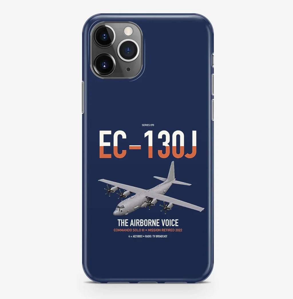 EC-130J Commando Solo III design on navy blue magsafe iphone case, for iPhone Pro Max
