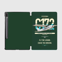 Thumbnail for Cessna 172 Skyhawk design on dark green samsung tablet tablet case