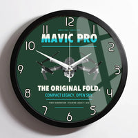 Thumbnail for DJI Mavic Pro design on dark green framed wall clock