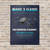 Thumbnail for DJI Mavic 3 Classic vertical canvas print - no frame - navy blue background