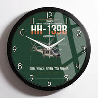Thumbnail for Leonardo HH-139B design on dark green framed wall clock