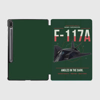 Thumbnail for F-117A Nighthawk design on dark green samsung tablet tablet case