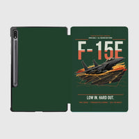 Thumbnail for F-15E Strike Eagle design on dark green samsung tablet tablet case