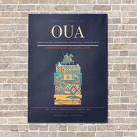 Thumbnail for Thomas Sankara International Airport OUA — Ouagadougou vertical canvas print - no frame - navy blue background
