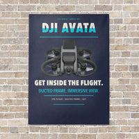 Thumbnail for DJI Avata vertical canvas print - no frame - navy blue background