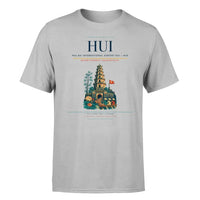 Thumbnail for Phu Bai International Airport (HUI) T-Shirt single-side front print in Light Gray | phu-bai-international-airport-hui-double-side-t-shirt