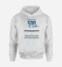 Thumbnail for Cessna Citation 500 - Citation I design on white double-side hoodie, single-side print