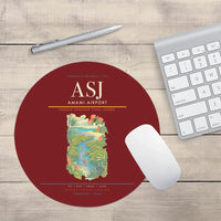 Thumbnail for Amami Airport (ASJ) design on dark red round mouse pad