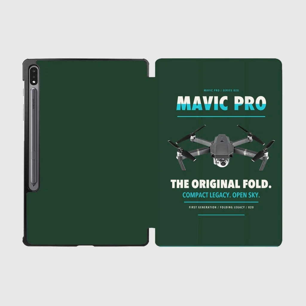 DJI Mavic Pro design on dark green samsung tablet tablet case