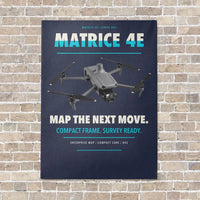 Thumbnail for DJI Matrice 4E vertical canvas print - no frame - navy blue background