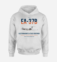 Thumbnail for EA-37B Compass Call design on white double-side hoodie, single-side print