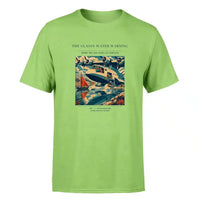 Thumbnail for VINTAGE G4280 - The Glassy Water Warning - Premium T-Shirt design on lightgreen premium t shirt