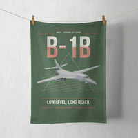 Thumbnail for B-1B Lancer design on dark green towel