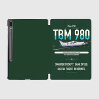 Thumbnail for Daher TBM 980 design on dark green samsung tablet tablet case