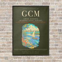 Thumbnail for Owen Roberts International Airport GCM - Canvas Framed - Green Army