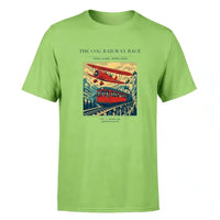 Thumbnail for VINTAGE G4347 - The Cog Railway Race - Premium T-Shirt design on lightgreen premium t shirt