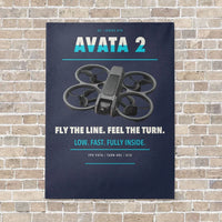 Thumbnail for DJI Avata 2 vertical canvas print - no frame - navy blue background