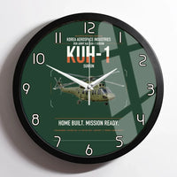 Thumbnail for Korea Aerospace Industries KUH-1 Surion design on dark green framed wall clock