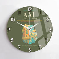 Thumbnail for Aalborg Airport AAL Wall-Clock No-Frame - Green Army