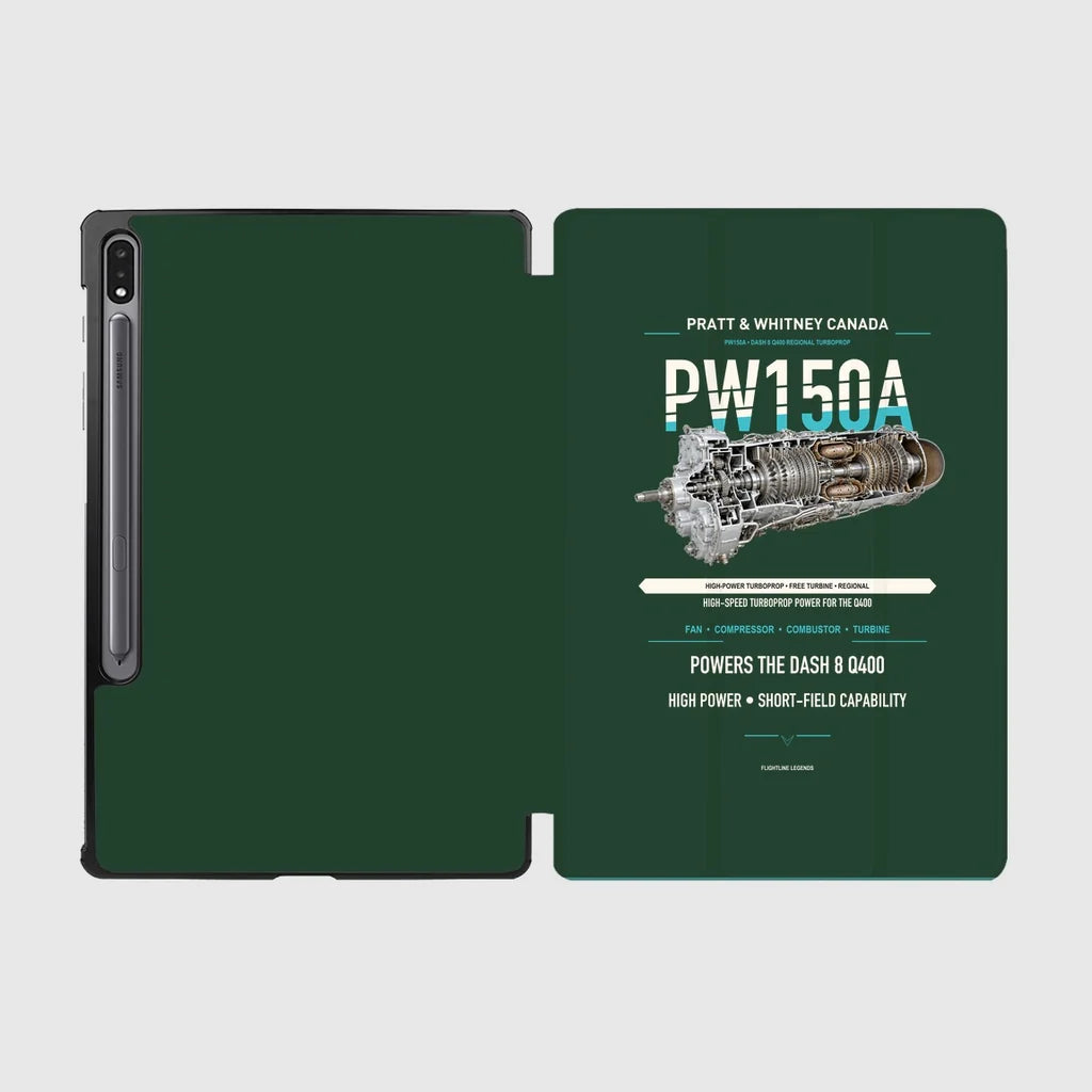 PW150A design on dark green samsung tablet tablet case
