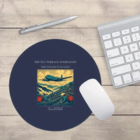 Thumbnail for VINTAGE G4342 - The Tea Terrace Overflight - Designed Mouse Pads design on navyblue round