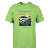 Thumbnail for VINTAGE G4342 - The Tea Terrace Overflight - Premium T-Shirt design on lightgreen premium t shirt