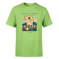Thumbnail for VINTAGE G4434 - The Kite Day Tribute - Premium T-Shirt design on lightgreen premium t shirt