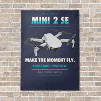 Thumbnail for DJI Mini 2 SE vertical canvas print - no frame - navy blue background